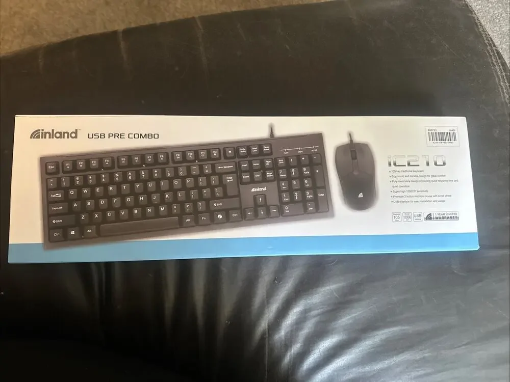 Inland USB Pre Combo Keyboard And Mouse
